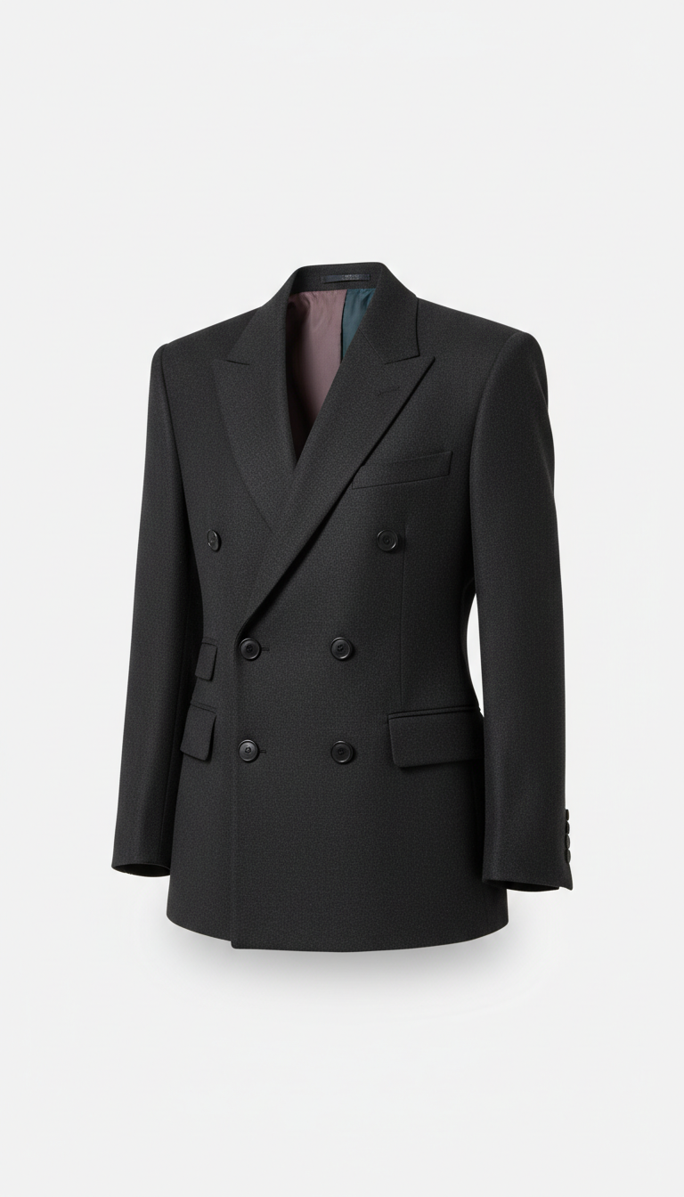 Structured Double-Breasted Blazer