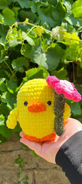 Cute Crocheted Chick Plush Toy – Handmade Gift